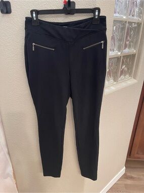 SO good for life, Black high Rise legging Pants with Zip Pockets